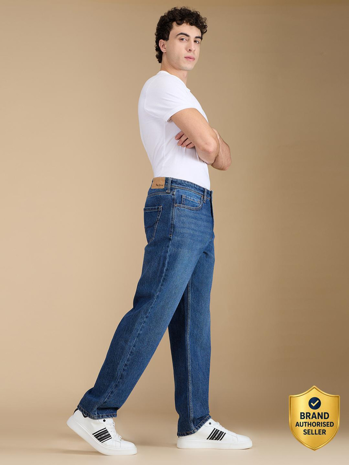 Pepe Jeans Men Relaxed Fit Mid Rise Blue Jeans - Image 1