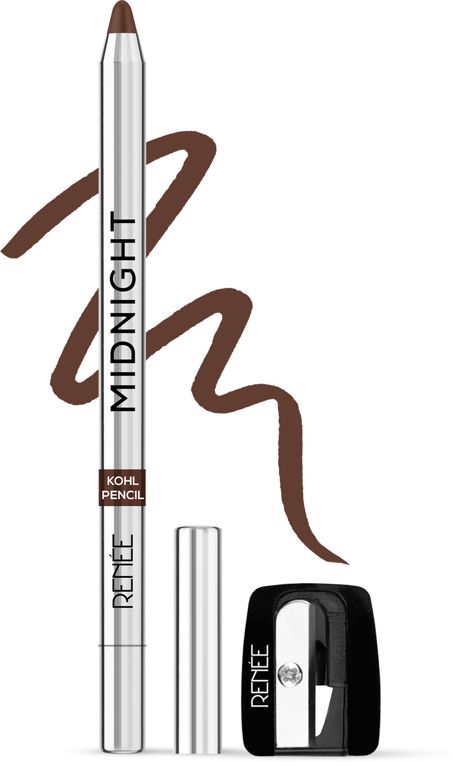 Renee Midnight Kohl Kajal Pencil - Brown, 1.5g - Image 1