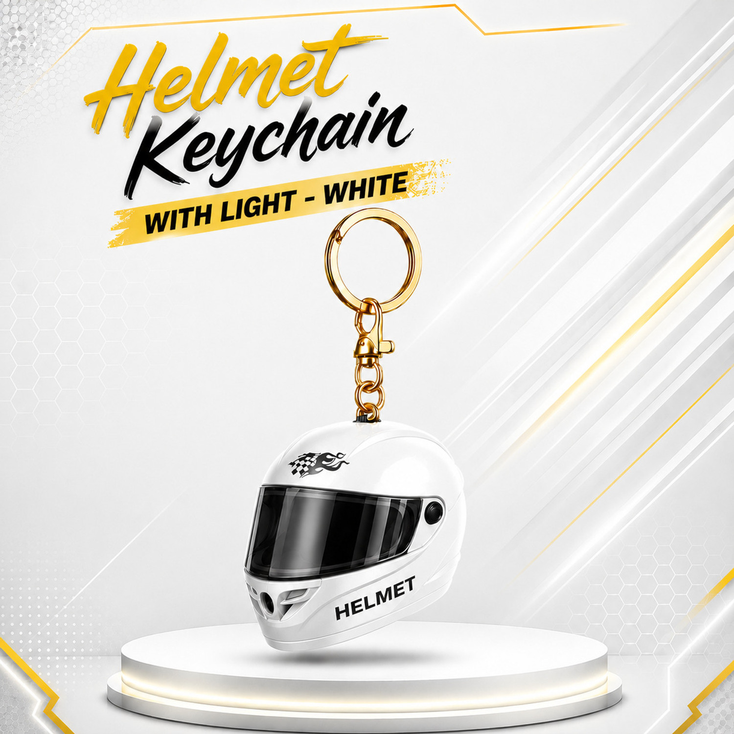 Anixim Helmet Keychain with LED Light - Image 1