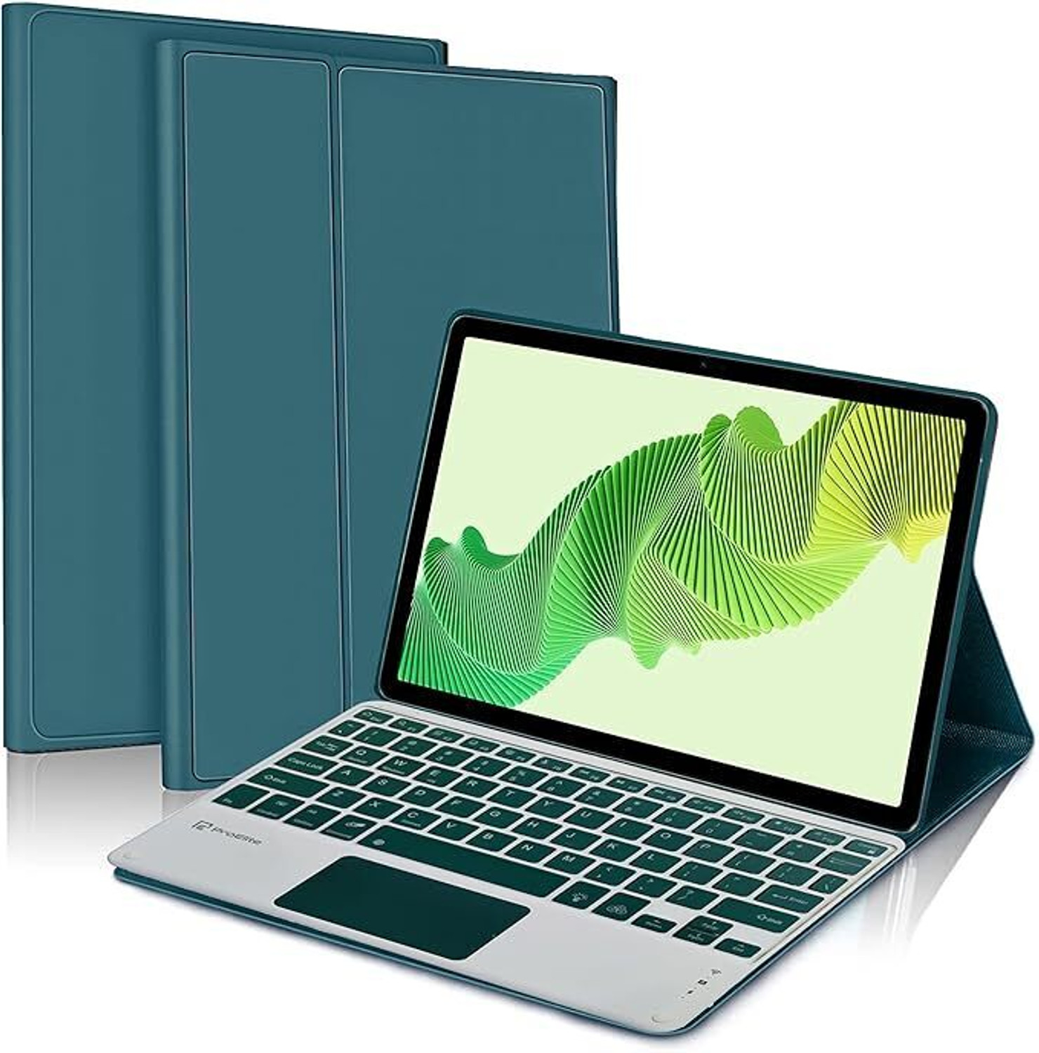 Proelite Realme Pad 2 11.5 inch, Magnetic Detachable Wireless TouchPad Bluetooth Standard Tablet Keyboard Compatible with Desktop, Laptop, Mac (Dark Green) - Image 1