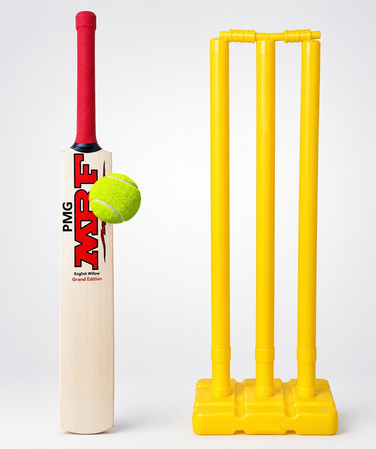 PMG Wooden Bat with Wickets and Ball Cricket Kit - Image 1