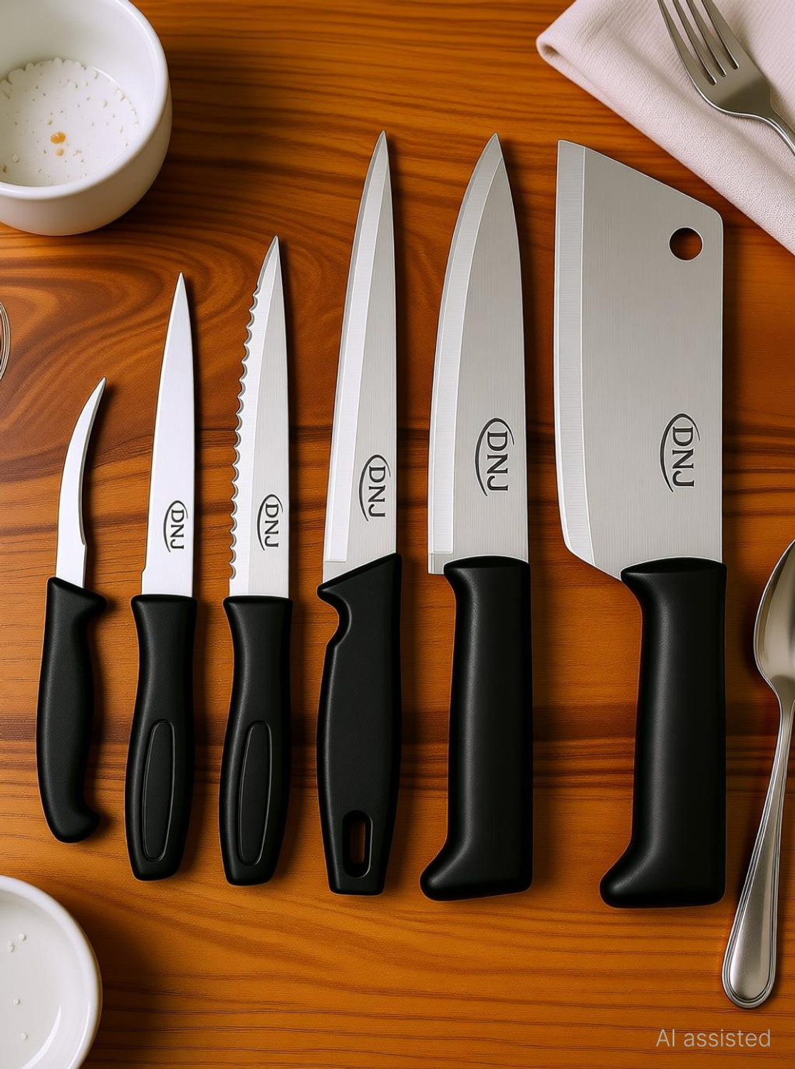 JD ENTERPRISE 6-Piece Stainless Steel Knife Set - Image 1