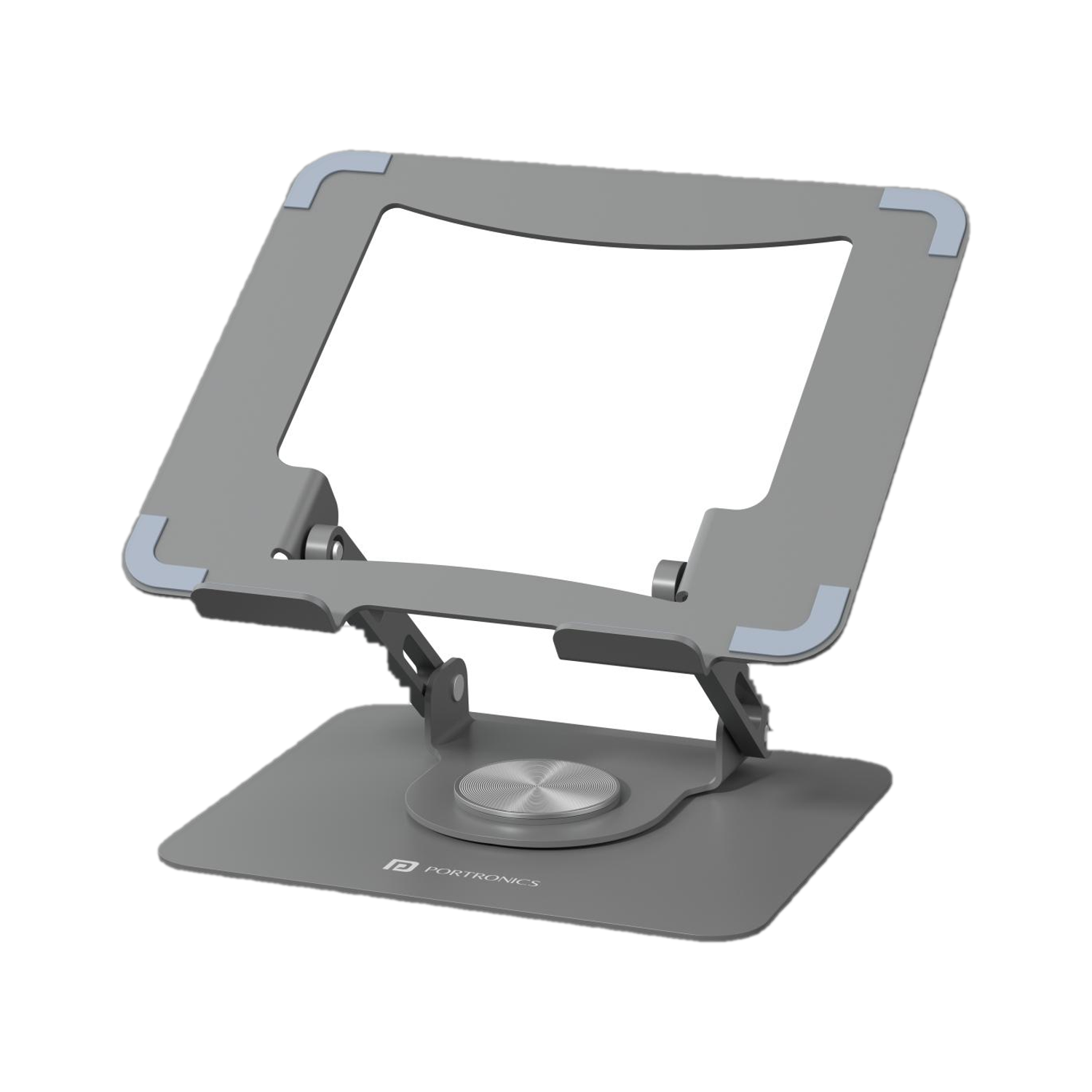 Portronics My Buddy K9 Adjustable Rotating Laptop Stand - Image 1