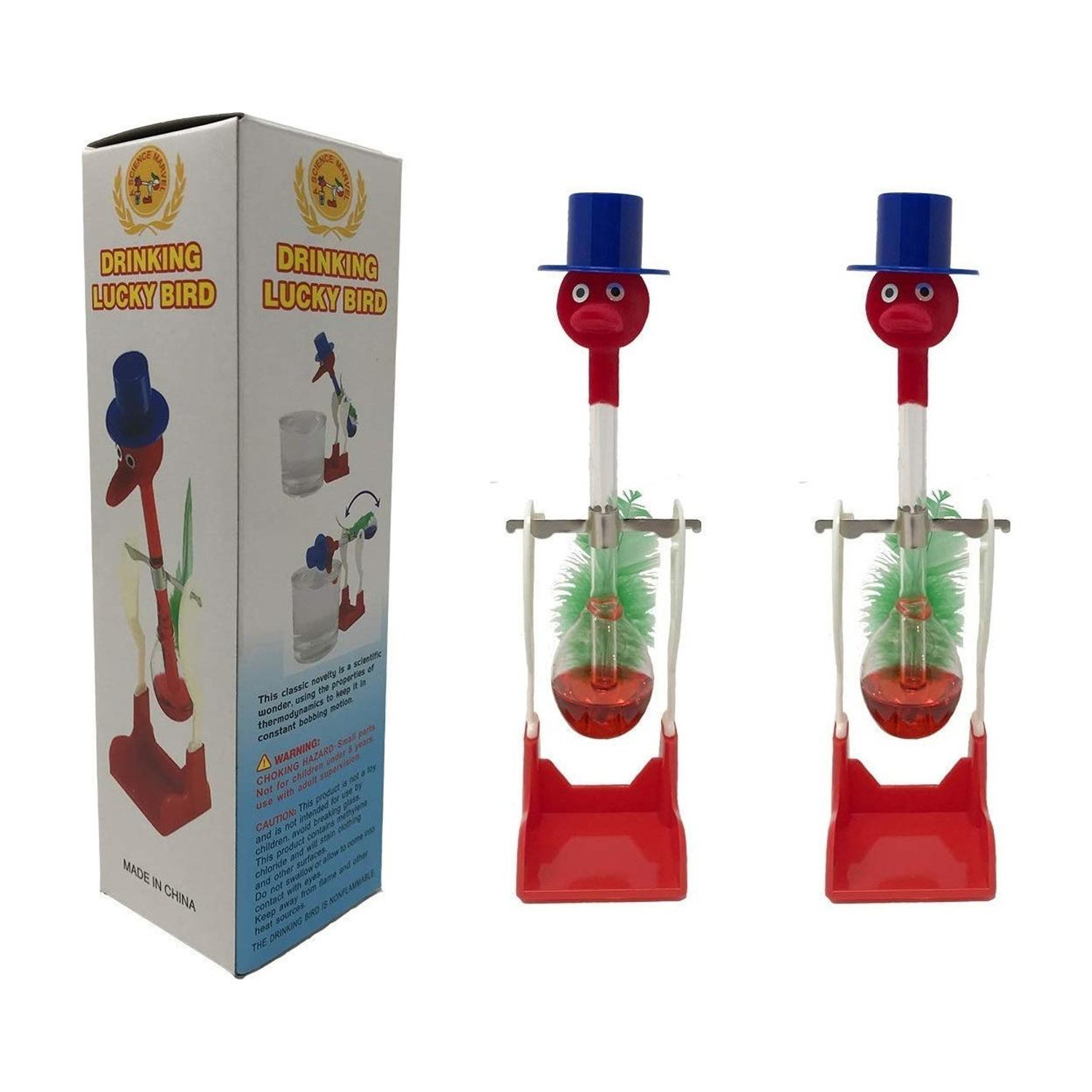 RVM Toys Retro Drinking Bird Toy, Pack of 2, Multicolor - Image 1