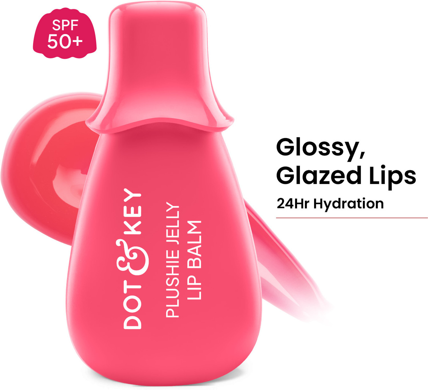 Dot & Key Plushie Jelly Lip Balm In-Vivo Tested SPF 50+ PA++++ Bubblegum (Pack of: 1, 10 g) - Image 1