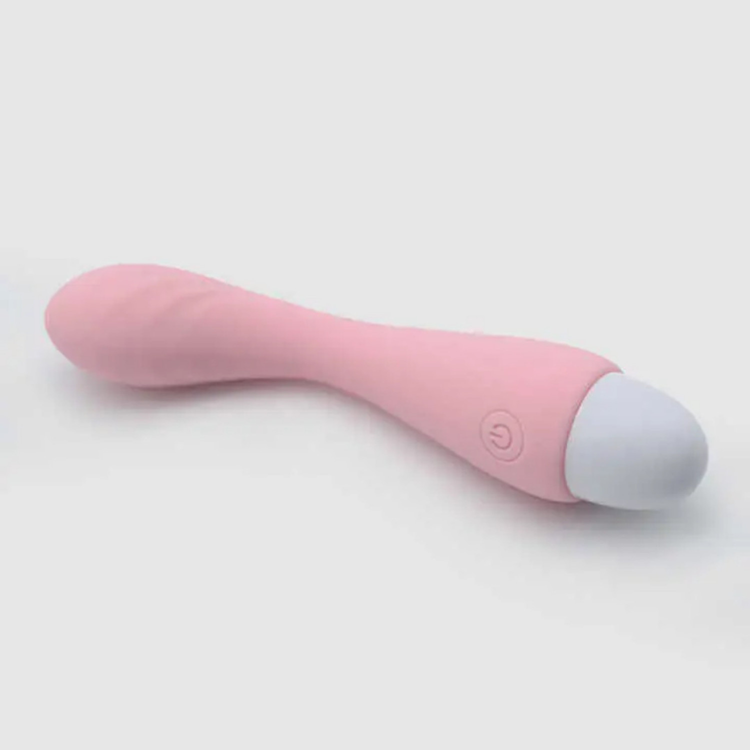 purvish Silicone Soft Body Massager, 10 Mode Frequency Vibration, Rechargeable Personal Relaxation Massager USB Charging Waterproof Quiet but powerful Massager (White Pink) - Image 1