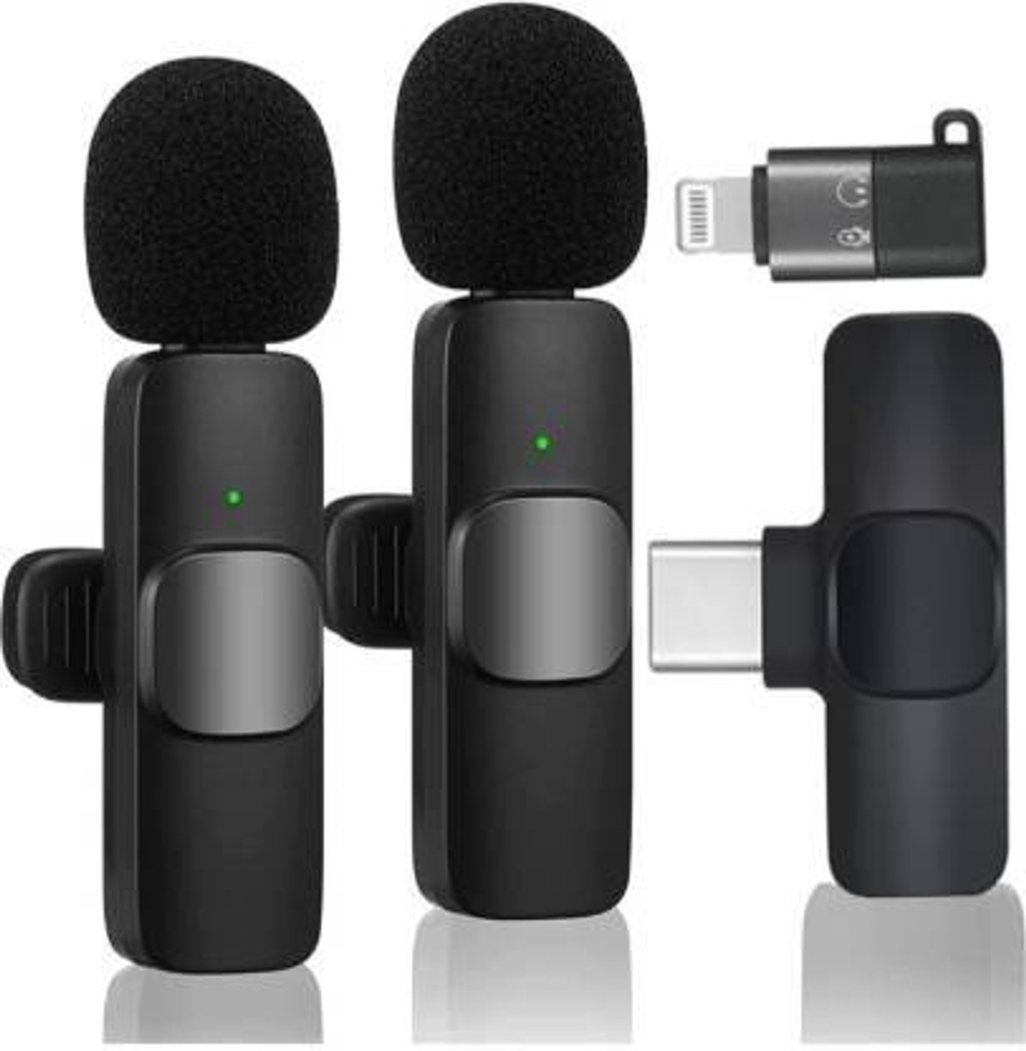 MOBIZAC à¤®à¥à¤¬à¤¿à¤à¤¼à¥à¤ Mobile Lapel Mic for Youtube Video Recording Podcast ASMR Interviews Conference à¤µà¥à¤²à¥à¤à¤¿à¤à¤ à¤®à¤¾à¤à¤à¥à¤°à¥à¤«à¥à¤¨à¥à¤¸ (à¤à¤¾à¤²à¤¾) - Image 1