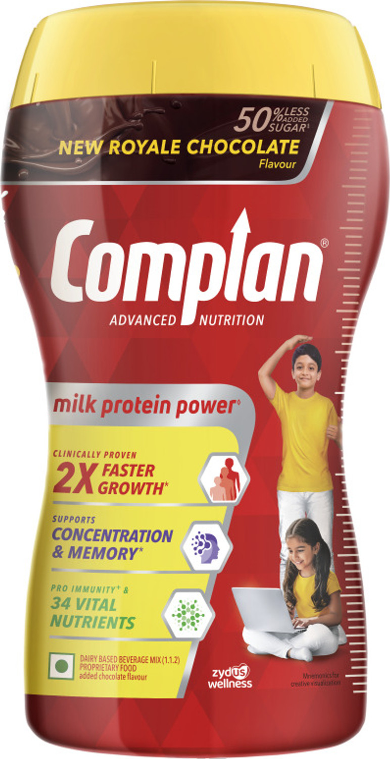 Complan Royale Chocolate Nutrition Drink Powder, 1 kg Jar - Image 1