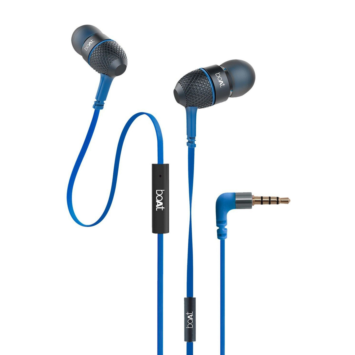 boAt Bassheads 220 Wired Earphones (Blue) - Image 1