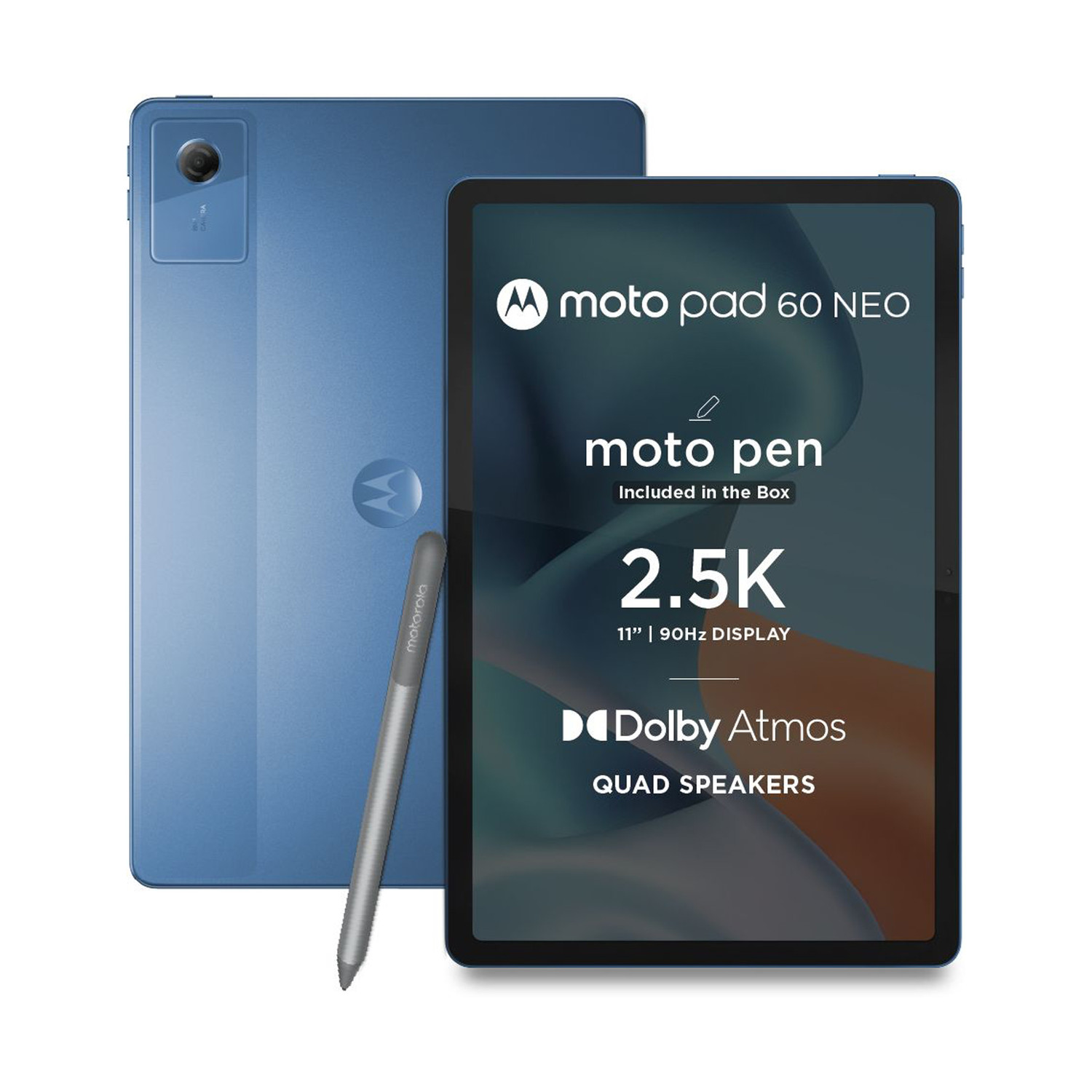MOTOROLA pad 60 neo 8 GB RAM 128 GB ROM 11 inch with Wi-Fi Only MediaTek Dimensity 6300 Tablet (Malibu Blue) Price in India - Image 1