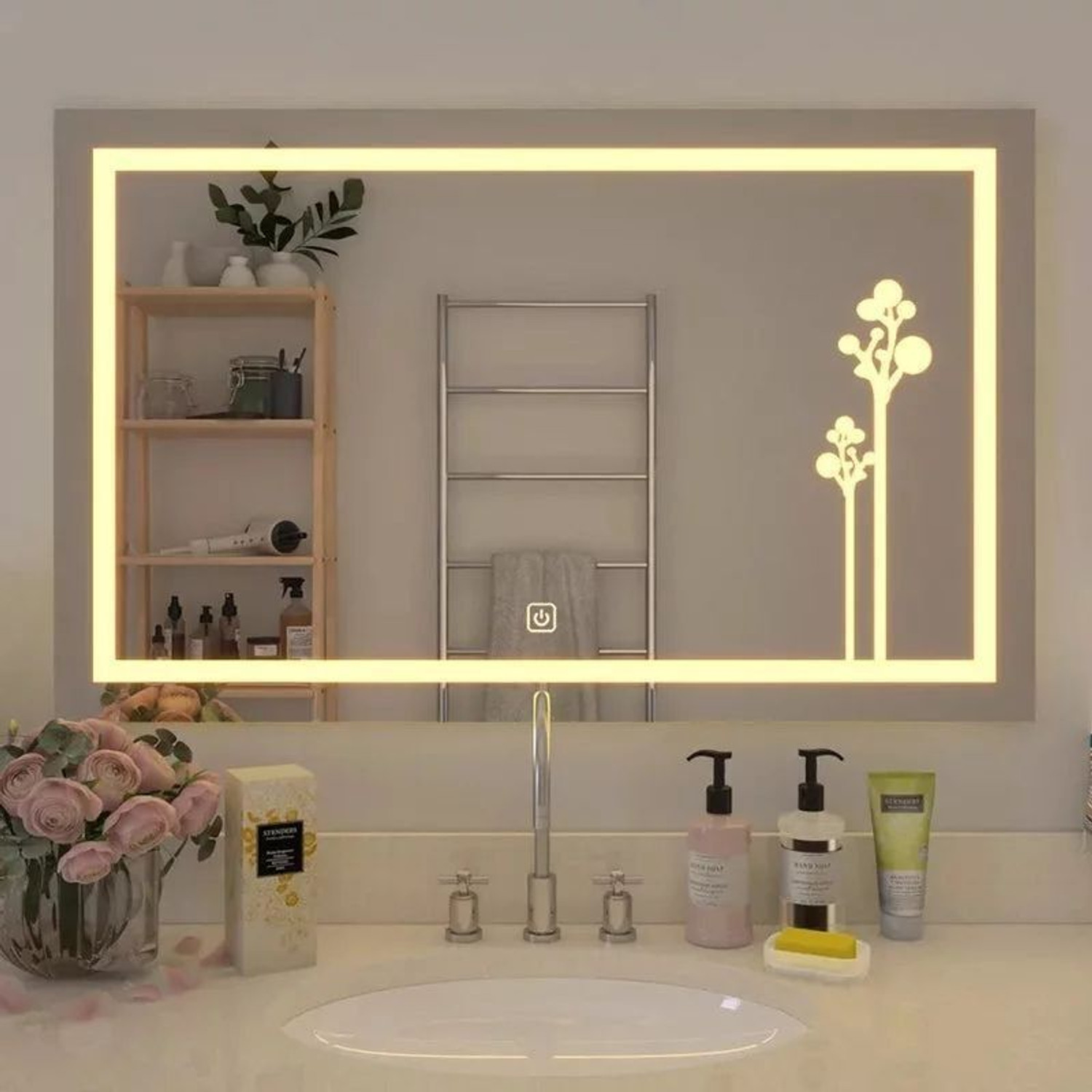 GlassDarshan 18*24 Inch Led Mirror With Sencer. Decorative Mirror Price in India - Image 1