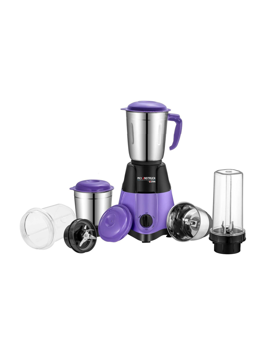Moonstruck Lavex 5 Jar Mixer Grinder 750W Purple - Image 1