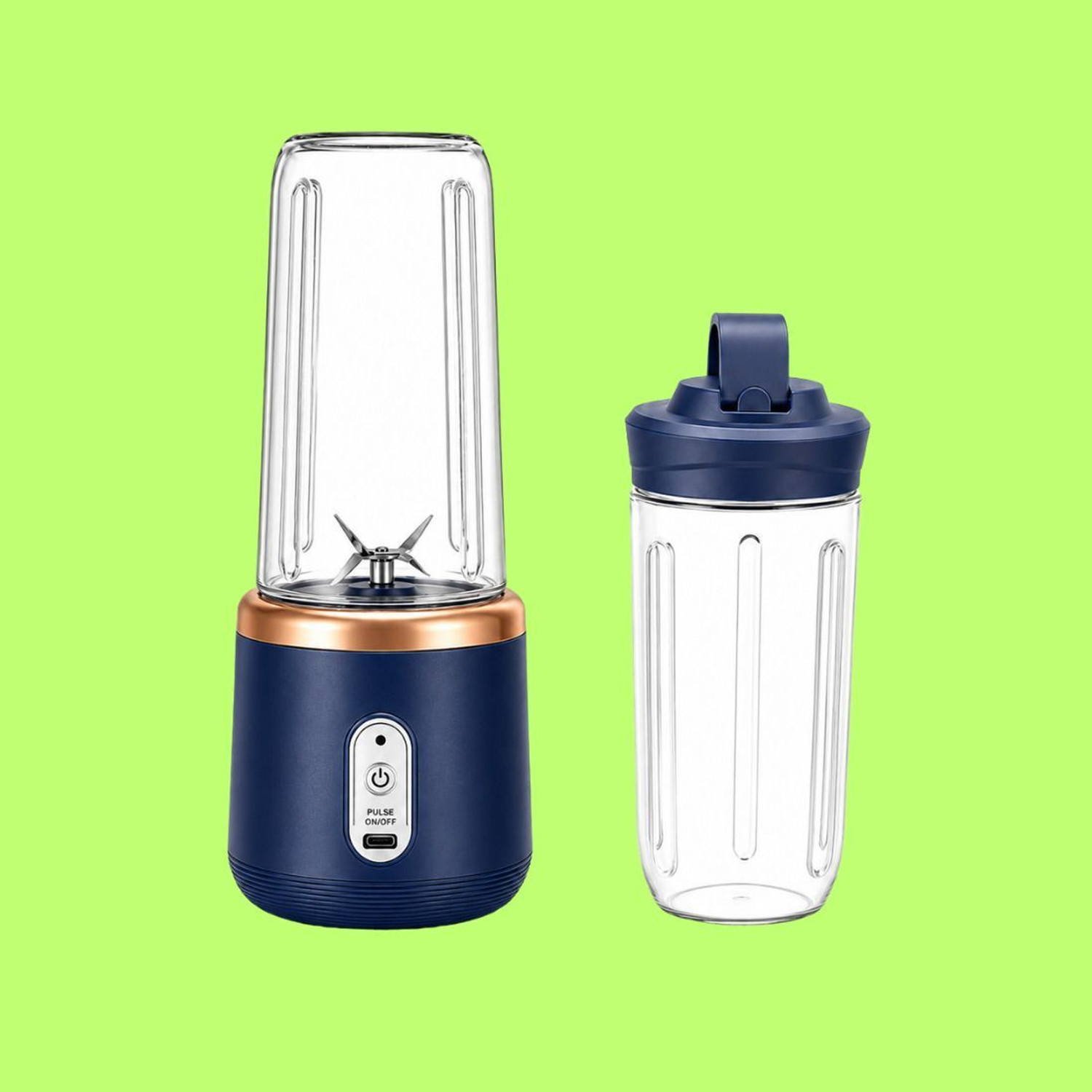 Fireefly Portable Blender 50W, 1 Jar, Blue - Image 1