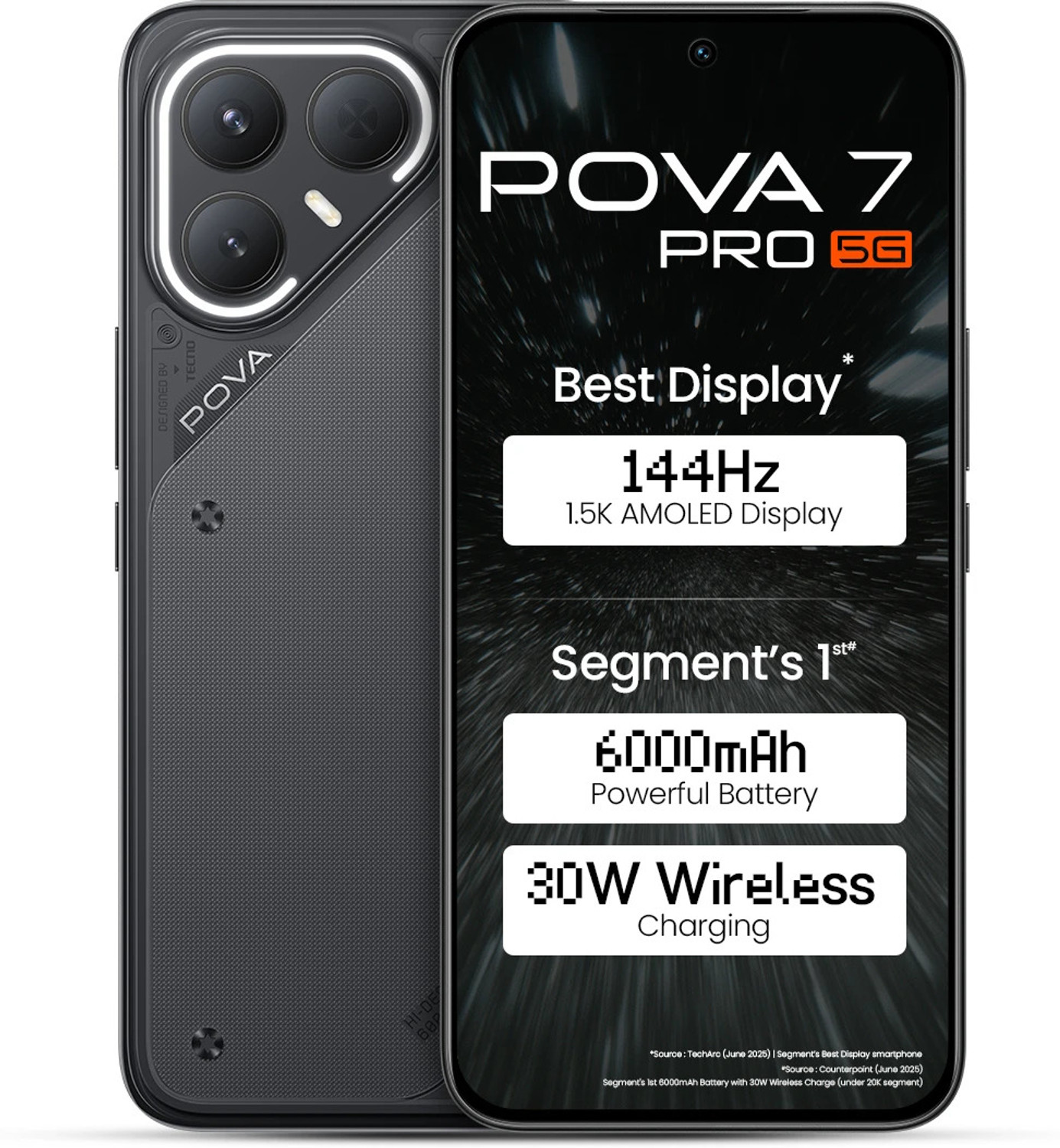 Tecno Pova 7 Pro 5G (Geek Black, 128 GB) (8 GB RAM) - Image 1