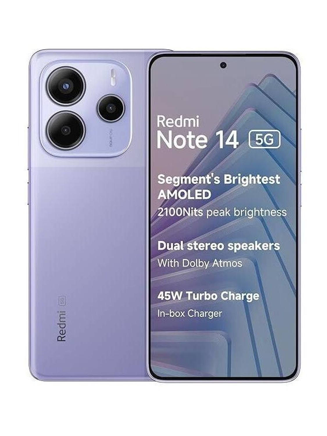 REDMI Note 14 5G (Phantom Purple, 256 GB) (8 GB RAM) - Image 1