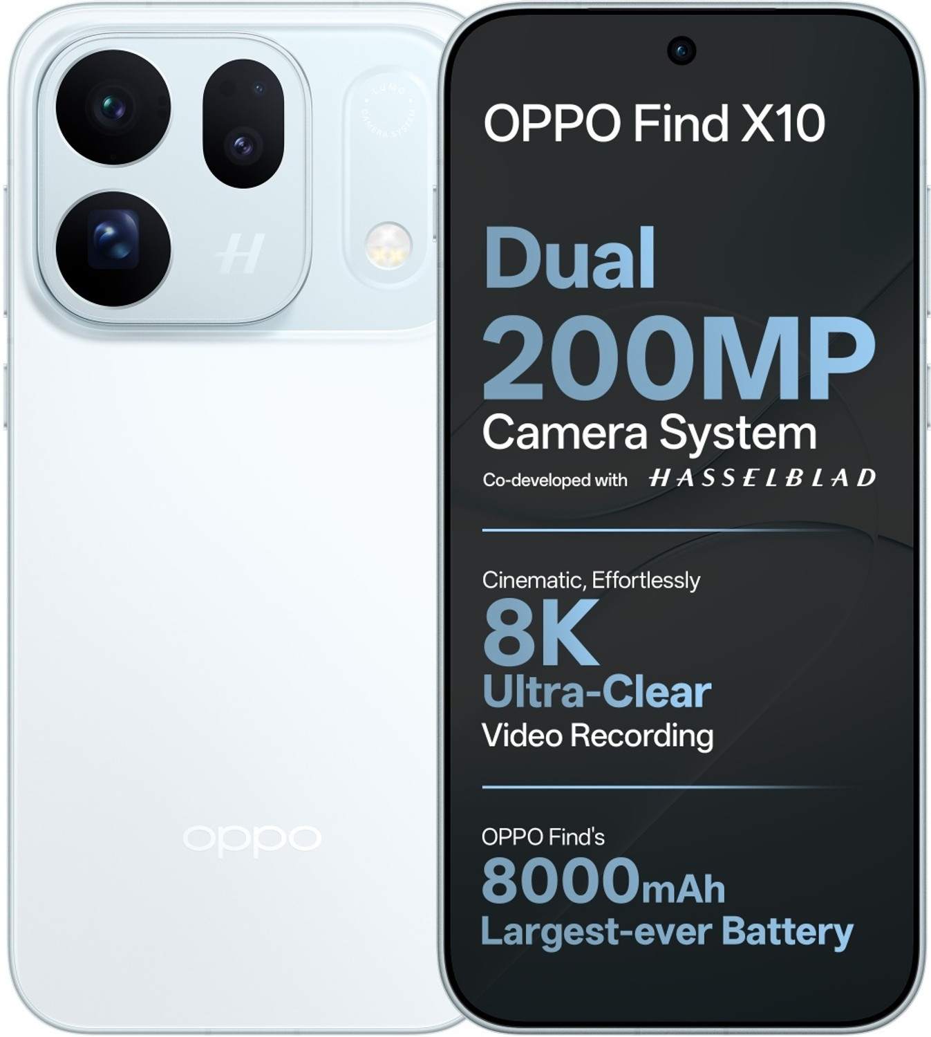 OPPO Find X10 256GB 12GB RAM Glacier Blue - Image 1