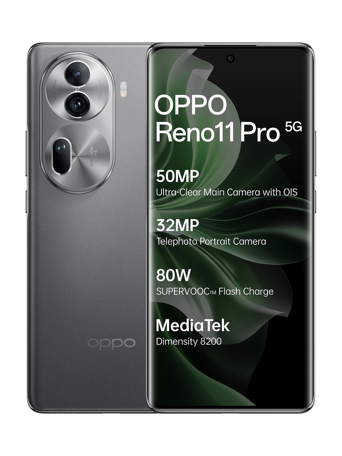 OPPO Reno11 Pro 5G (Rock Grey, 256 GB) (12 GB RAM) - Image 1