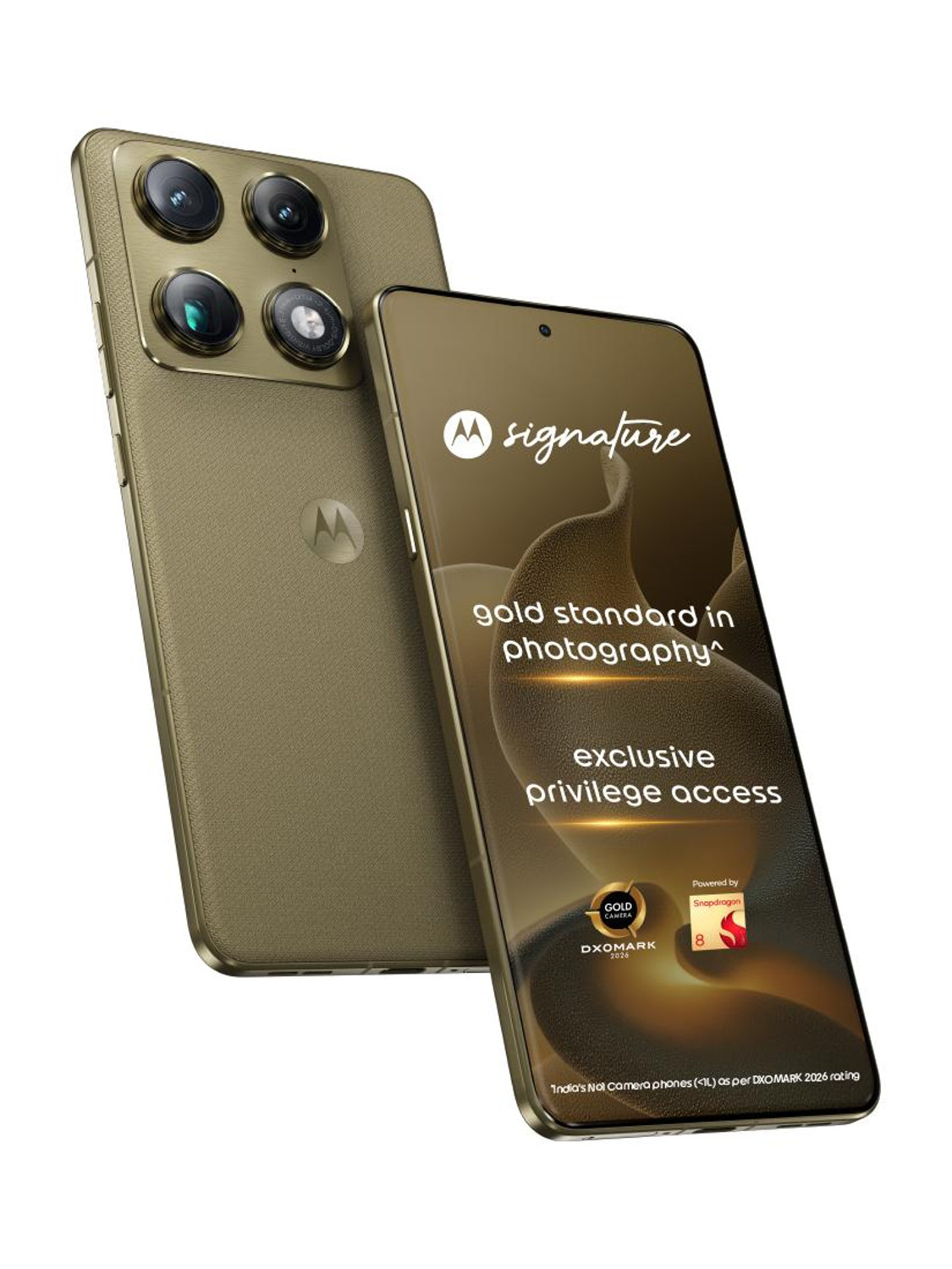 Motorola Signature 5G, 512GB, 16GB RAM, Martini Olive - Image 1