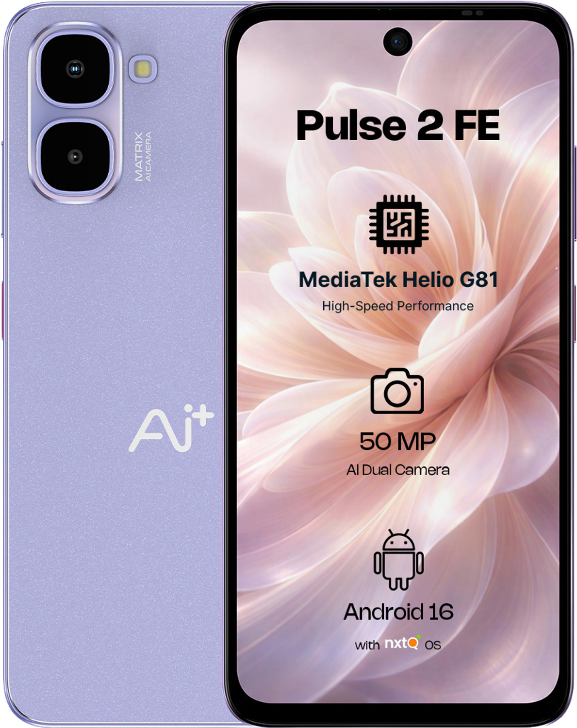 Ai+ Pulse 2 FE 64GB 4GB RAM Purple - Image 1