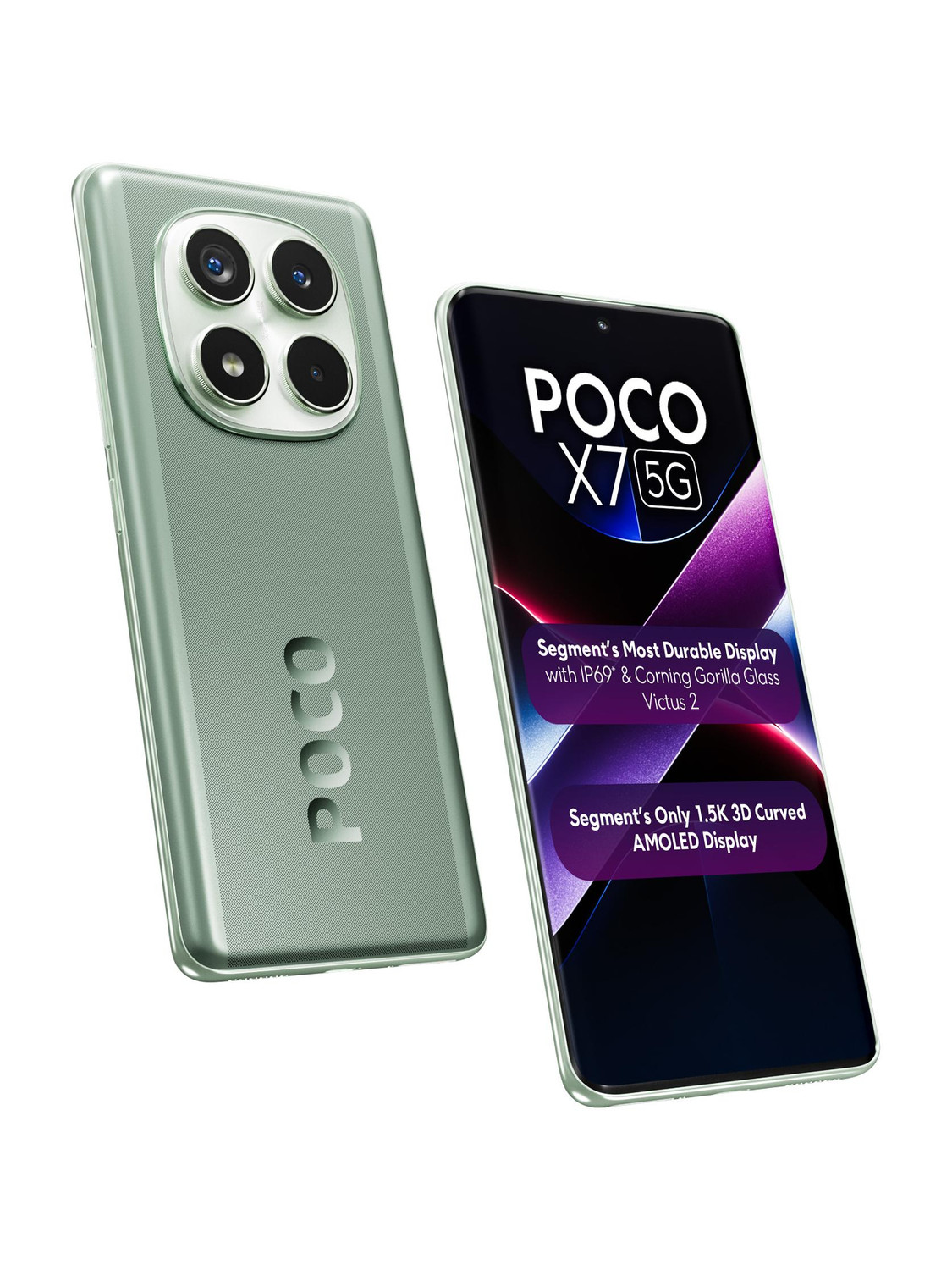 POCO X7 5G 256GB 8GB RAM Glacier Green - Image 1