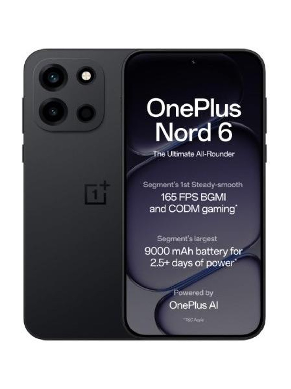 OnePlus Nord 6 (Pitch Black, 256 GB) (8 GB RAM) - Image 1