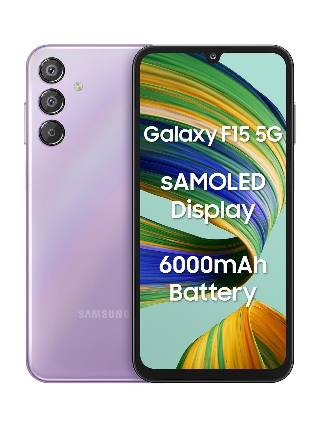 Samsung Galaxy F15 5G (Groovy Violet, 128 GB) (8 GB RAM) - Image 1