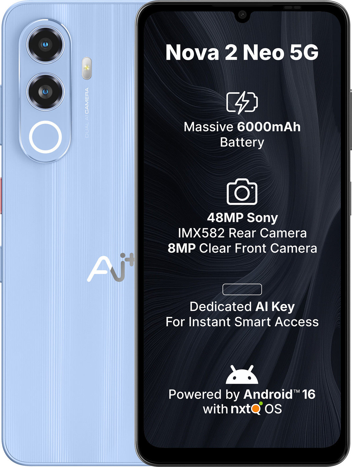 Ai+ à¤¨à¥à¤µà¤¾ 2 à¤¨à¤¿à¤¯à¥ 5à¤à¥ (à¤¨à¥à¤²à¤¾, 64 GB) (4 GB - Image 1