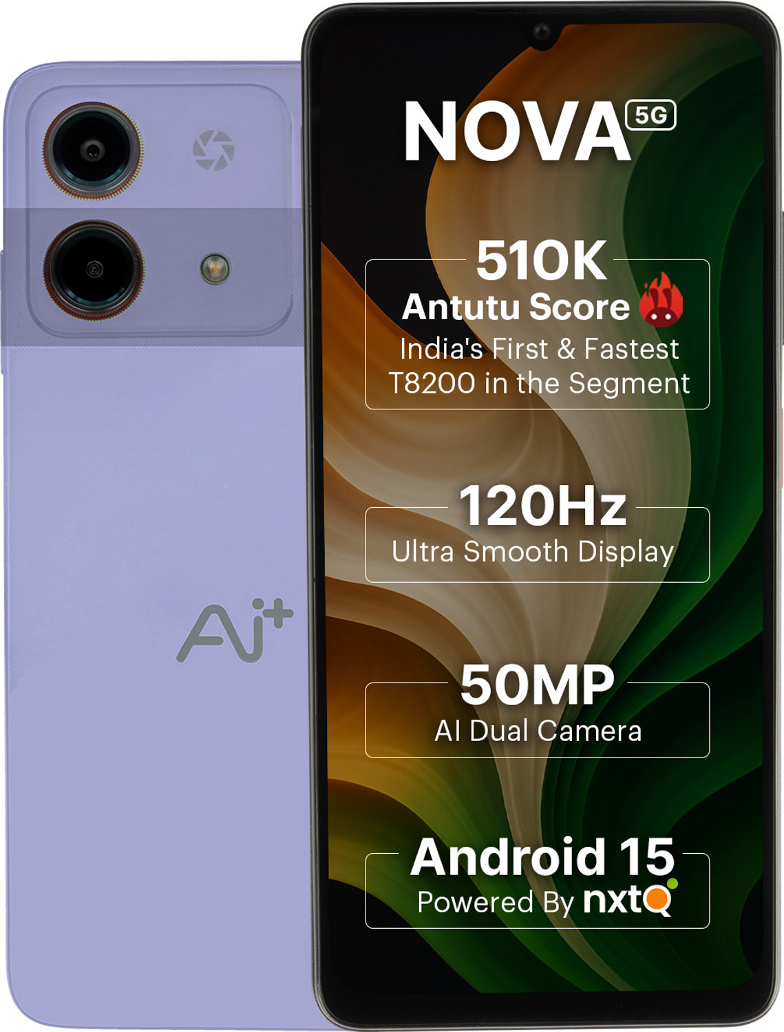 Ai+ Nova 5G 128GB 6GB RAM Purple - Image 1