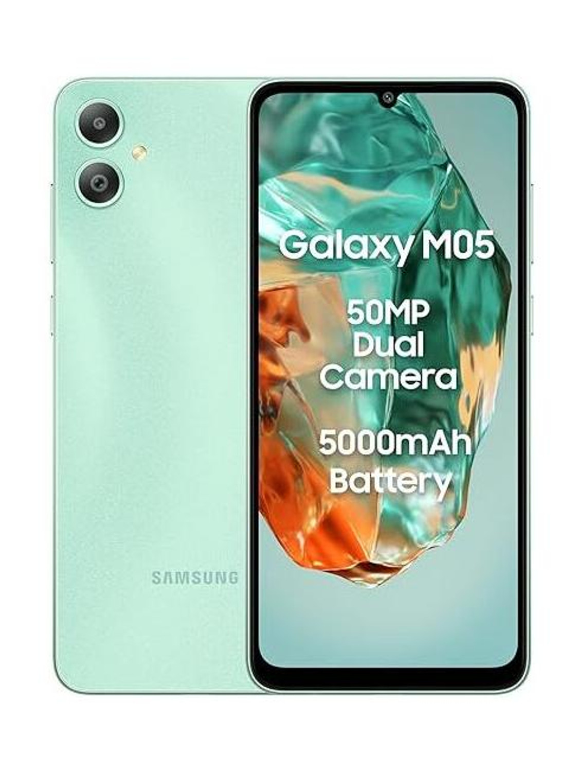 Samsung M05 (Mint Green, 64 GB) (4 GB RAM) - Image 1