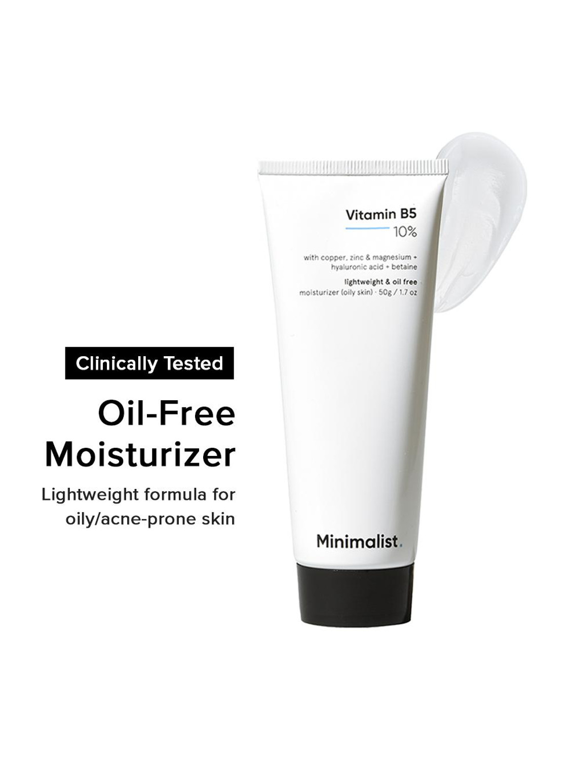 Minimalist 10% Vitamin B5 Oil Free Moisturizer with Zinc, Copper & - Image 1