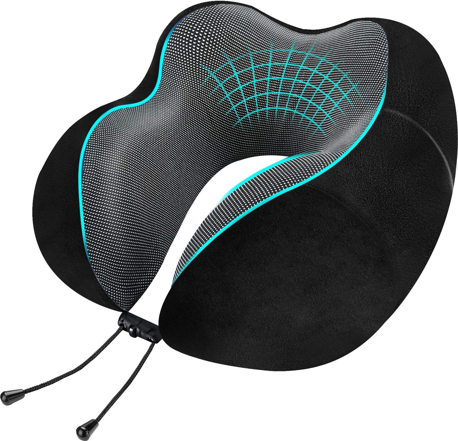 Greeli Premium Memory Foam Neck Support Pillow Black - Image 1