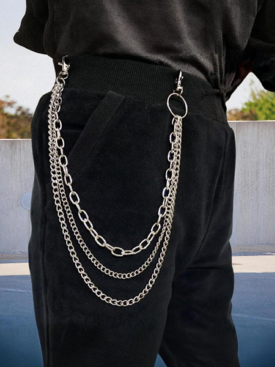 TIYAAZ Multi Layer Stainless Steel Pants Chain - Image 1