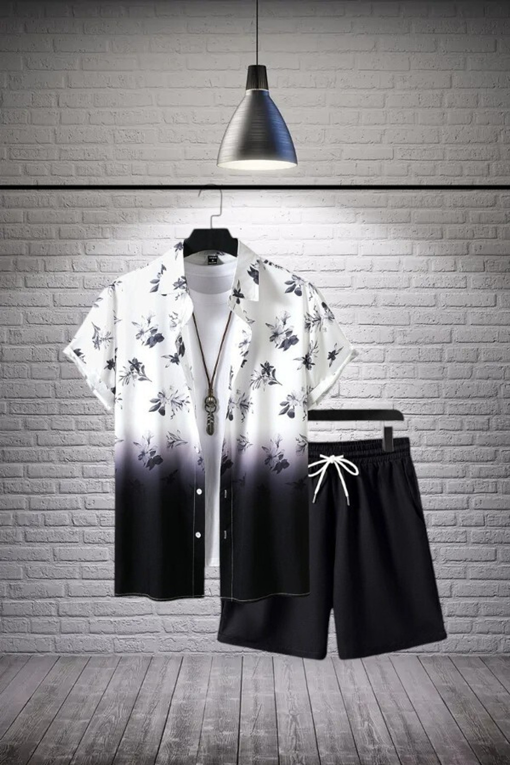 GLORI STAR Men Night Suit Set Multicolor Printed - Image 1