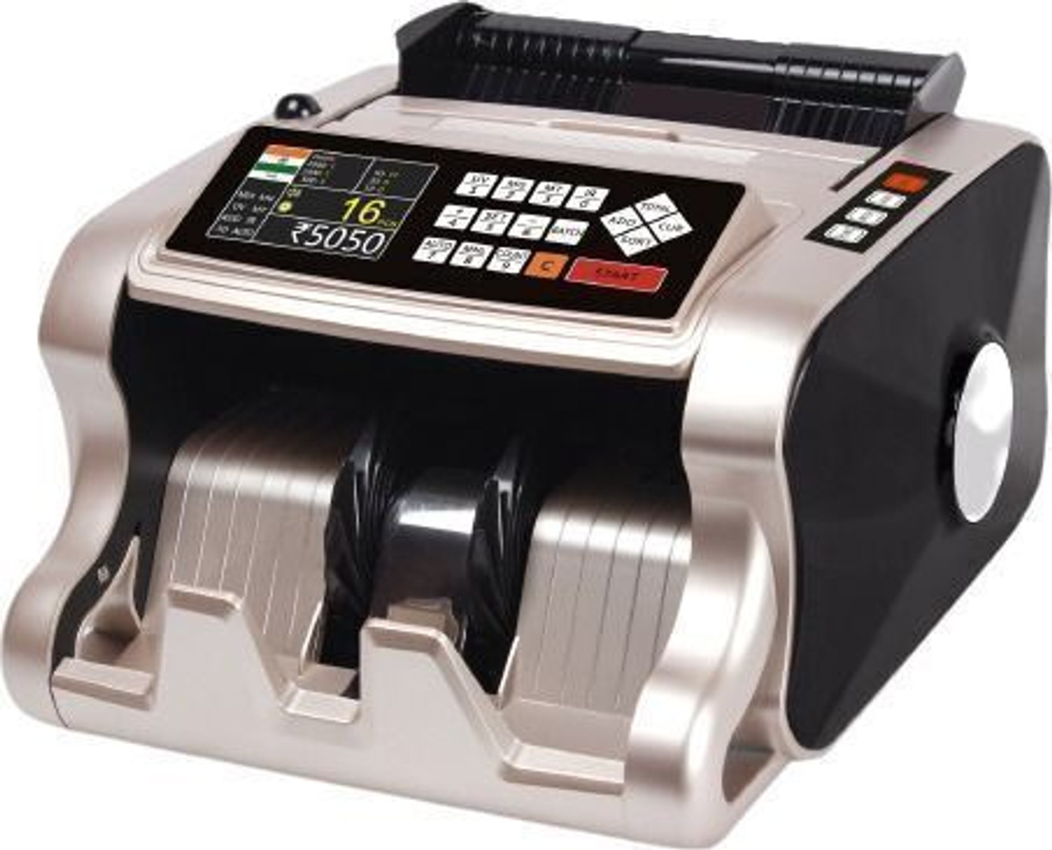 BANKOMAT High Quality Mix Note Counting Machine with Mg/UV/IR Fake Note Detector & Note Counting Machine (Counting Speed - 1003 notes/min) - Image 1