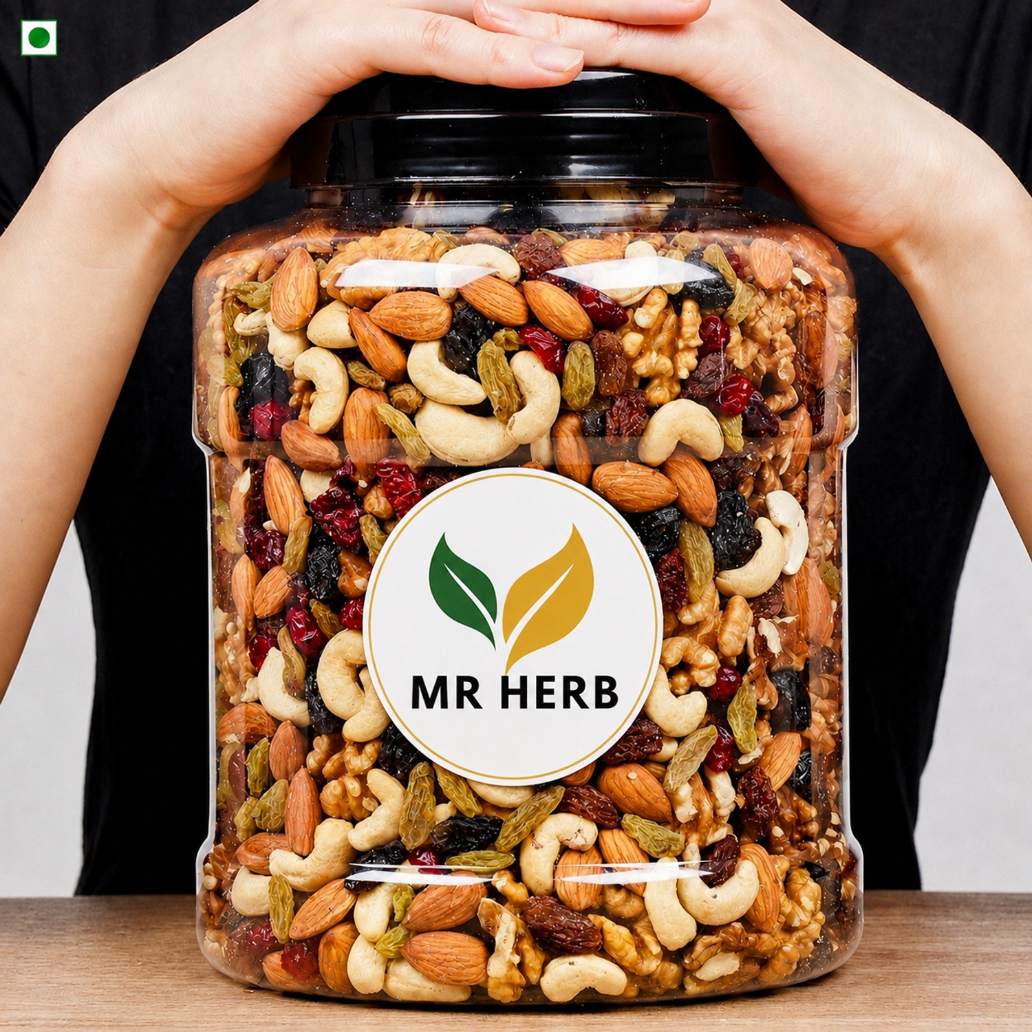 MRHERB Mixed Dry Fruits | Dry Fruit Mix | Mixed Mewa | Premium Meva Almonds, Cashews, Figs, Pistachios, Raisins, Walnuts (1 x 500 g) - Image 1