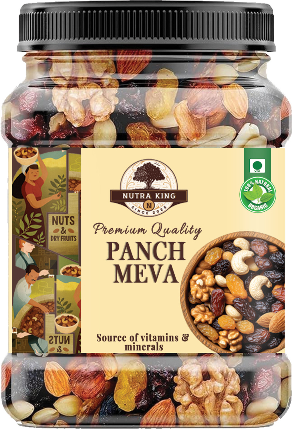 NUTRA KING Premium Mix Dry Fruits | Healthy Nutmixed | Mix dry fruits (1 x 250 g) - Image 1