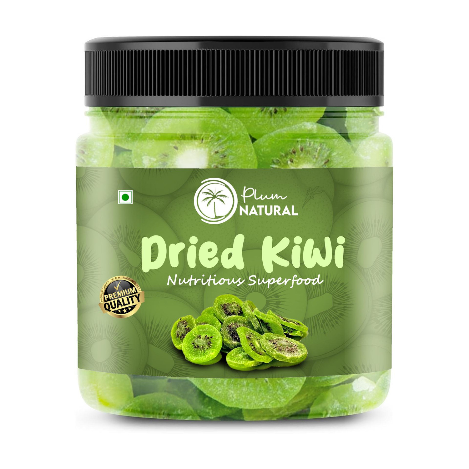 Plum Natural Premium soft Dried Dehydrated Kiwi Fruit Slice Unsweetened Fiber Rich Dry Fruit Kiwi (1 x 250 g) - Image 1