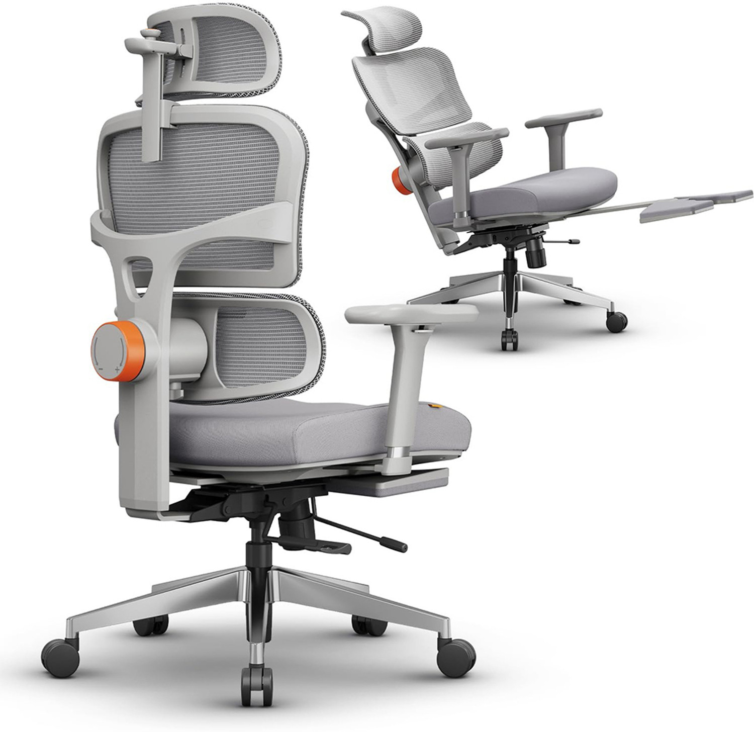 Drogo Ergonomic Mesh Office Chair, Grey - Image 1