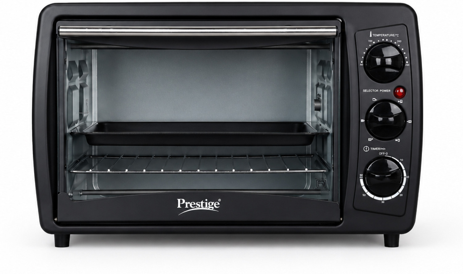 Prestige 19-Litre Oven Toaster Grill OTG POTG 19PCR, Black - Image 1