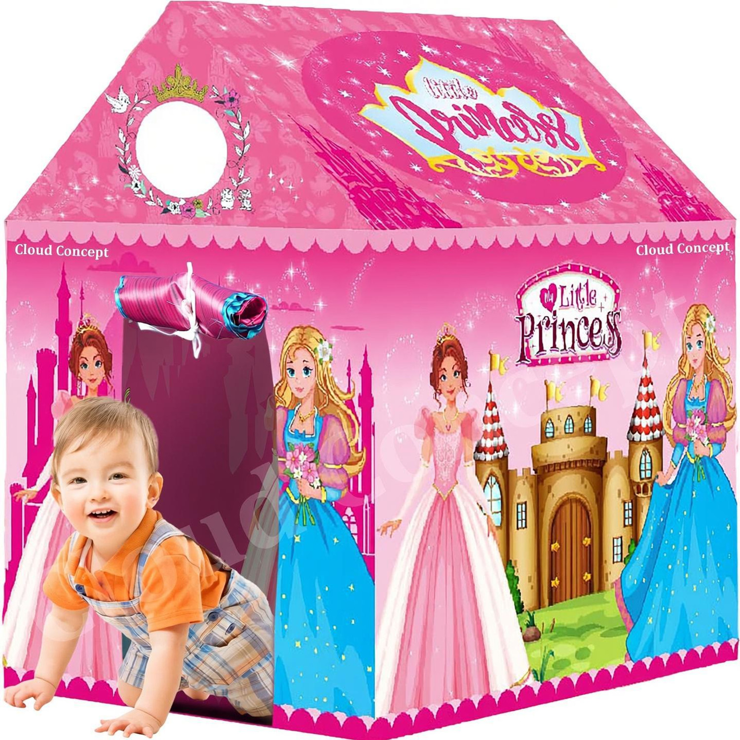 cloudconcept Tent House 10 year kids toys tent house for boys an girls. (Multicolor) - Image 1