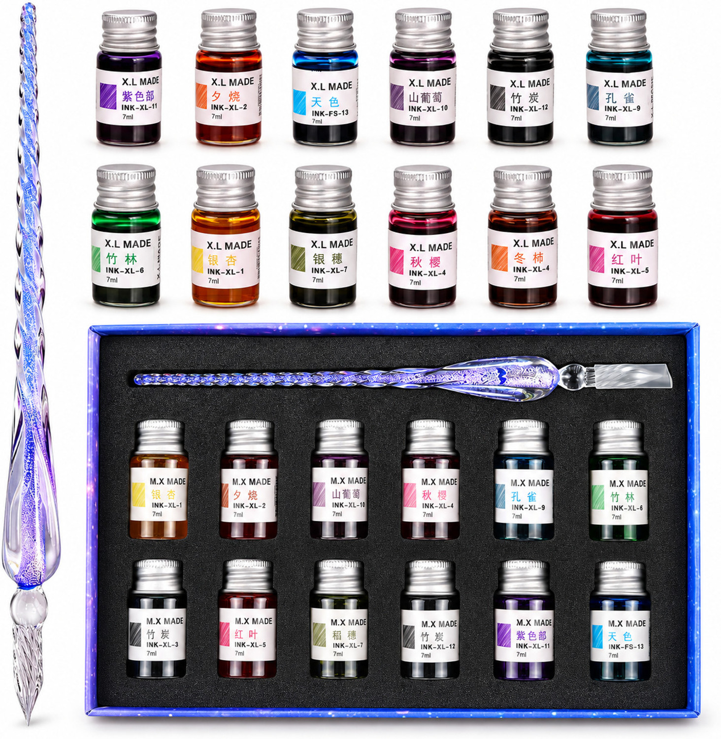 Adoere Dip Pen Calligraphy Set (Pack of 12, Multicolor) - Image 1