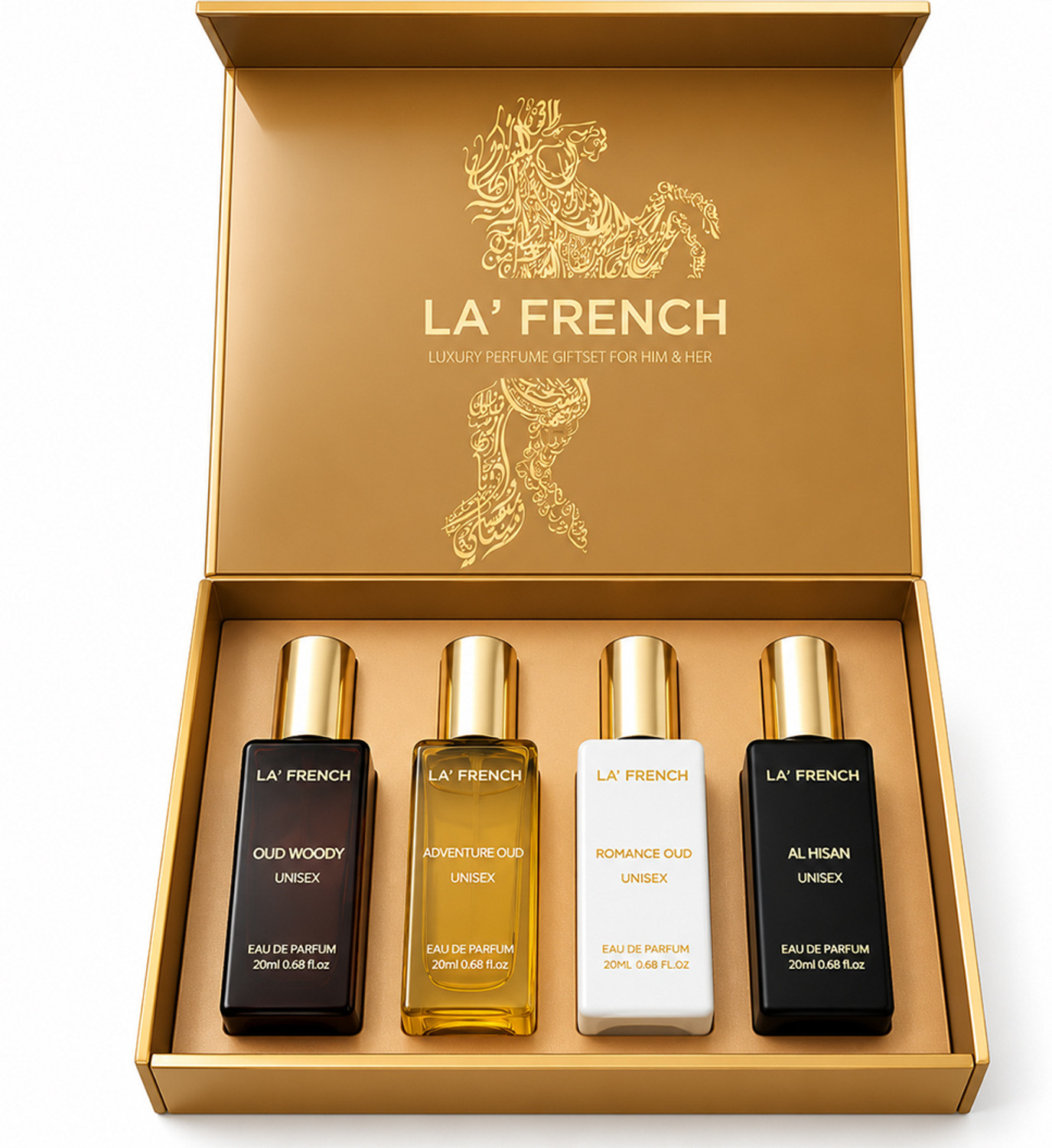 La French Oud Gift Set 4x20ml Eau de Parfum - Image 1