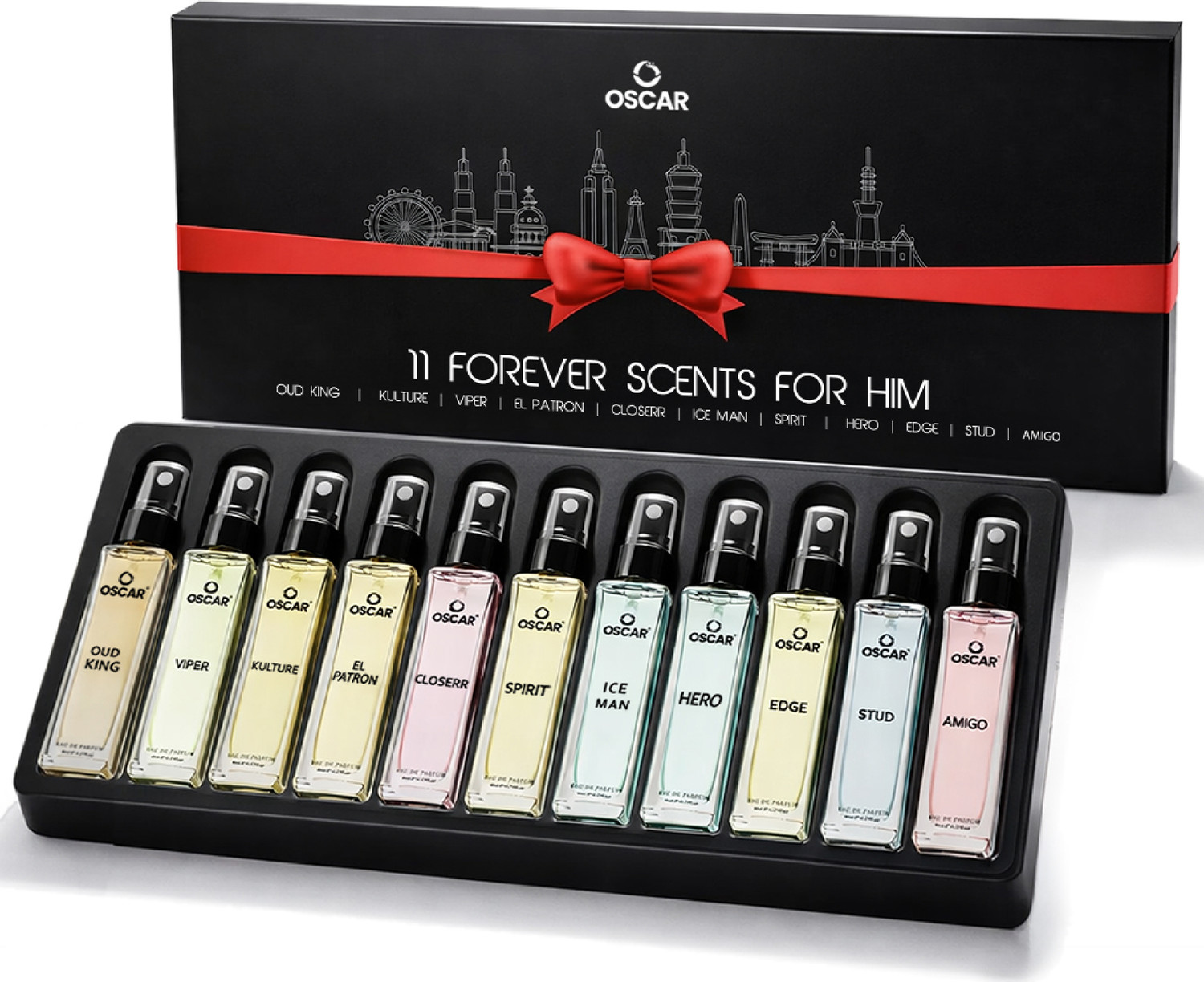 OSCAR 11 Forever Scents For Him (Pack of 11) Perfume Gift Set | Strong & Long Lasting Eau de Parfum - 88 ml (For Men & Women) - Image 1