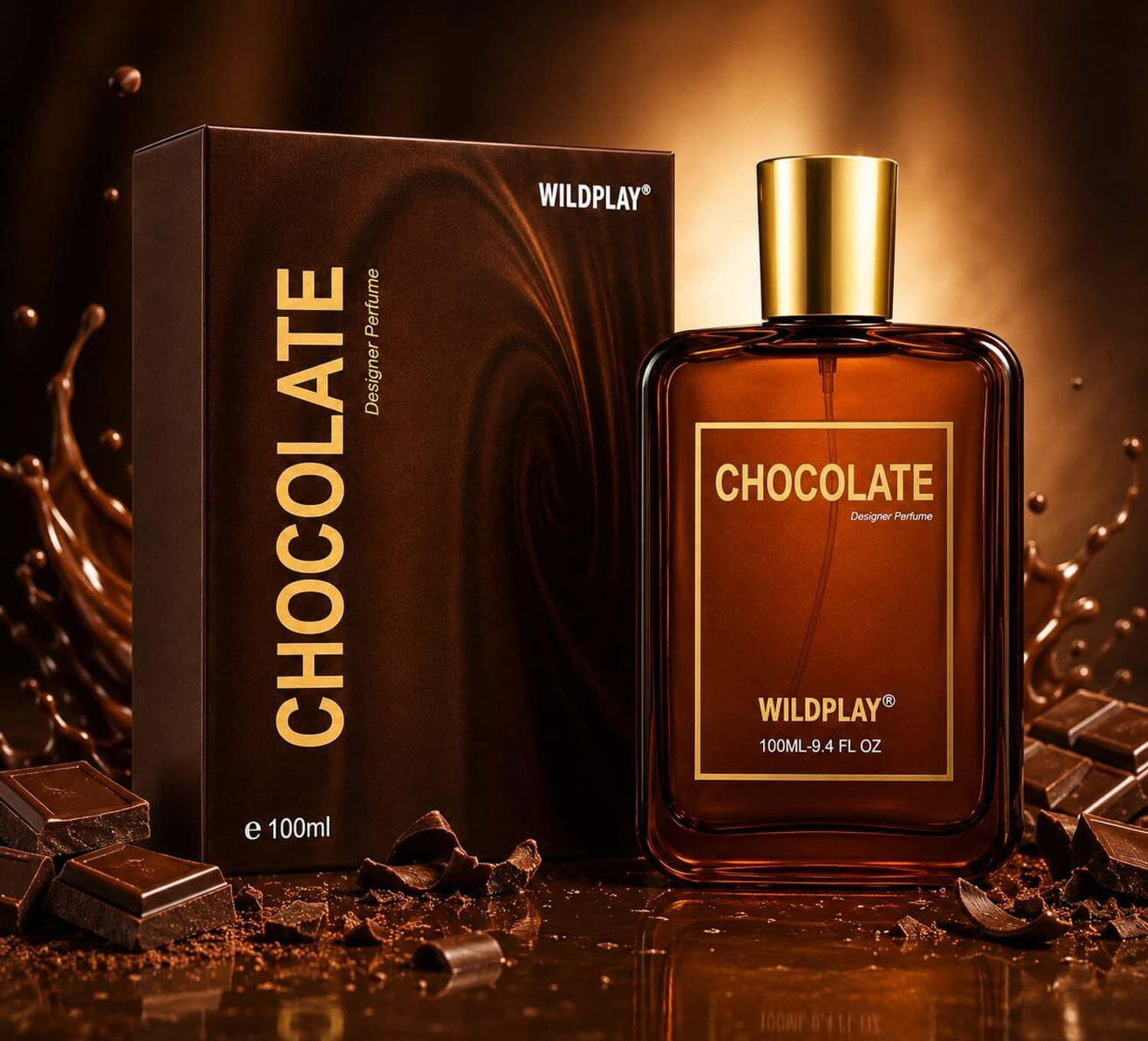 Wildplay Chocolate 100ml Spray Perfume for Men - Image 1