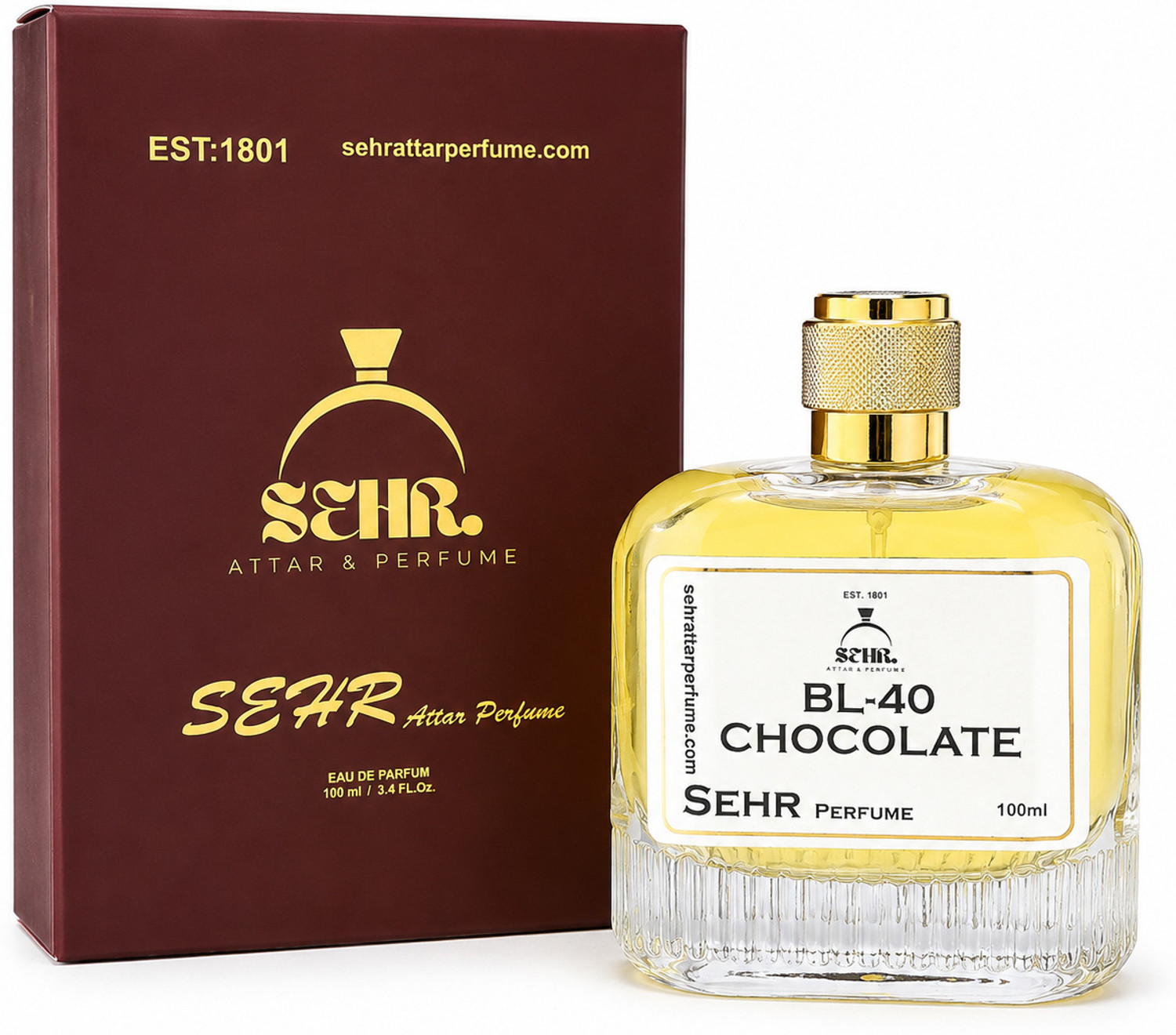 Sehr attar & perfume Luxury Long Lasting Perfume Spray for Men & Women | BL-40 CHOCOLATE Perfume Perfume - 100 ml (For Men & Women) - Image 1