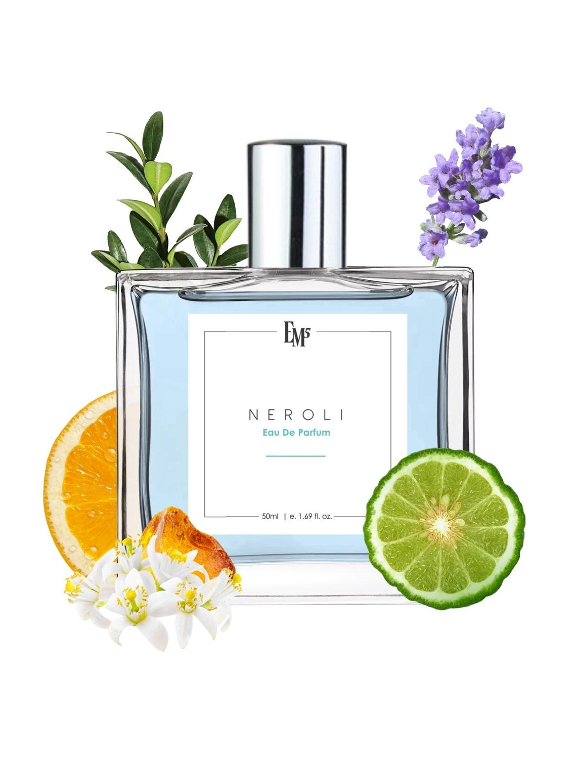 Em5 Neroli Unisex Perfume | Long Lasting Fragrance | Citrus White Floral | Luxury Eau de Parfum - 50 ml (For Men & Women) - Image 1