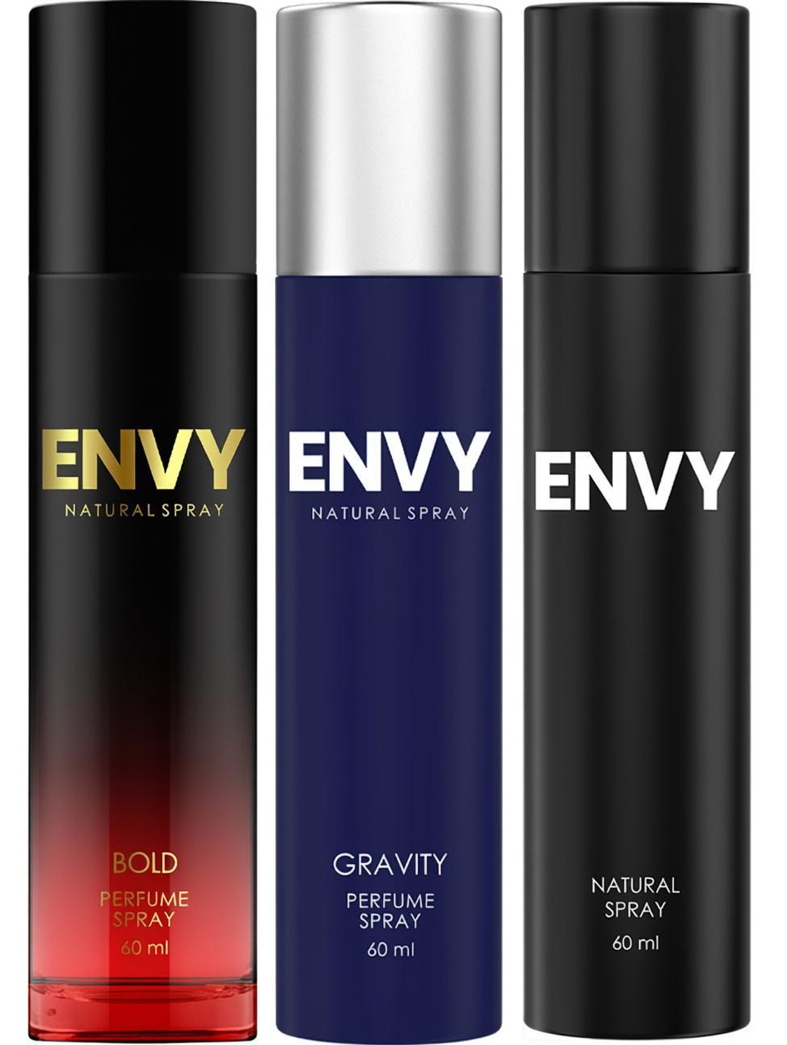 Envy Gravity, Bold & Black Natural Spray |Premium & Long Lasting| Eau de Parfum - 60 ml (For Men) - Image 1
