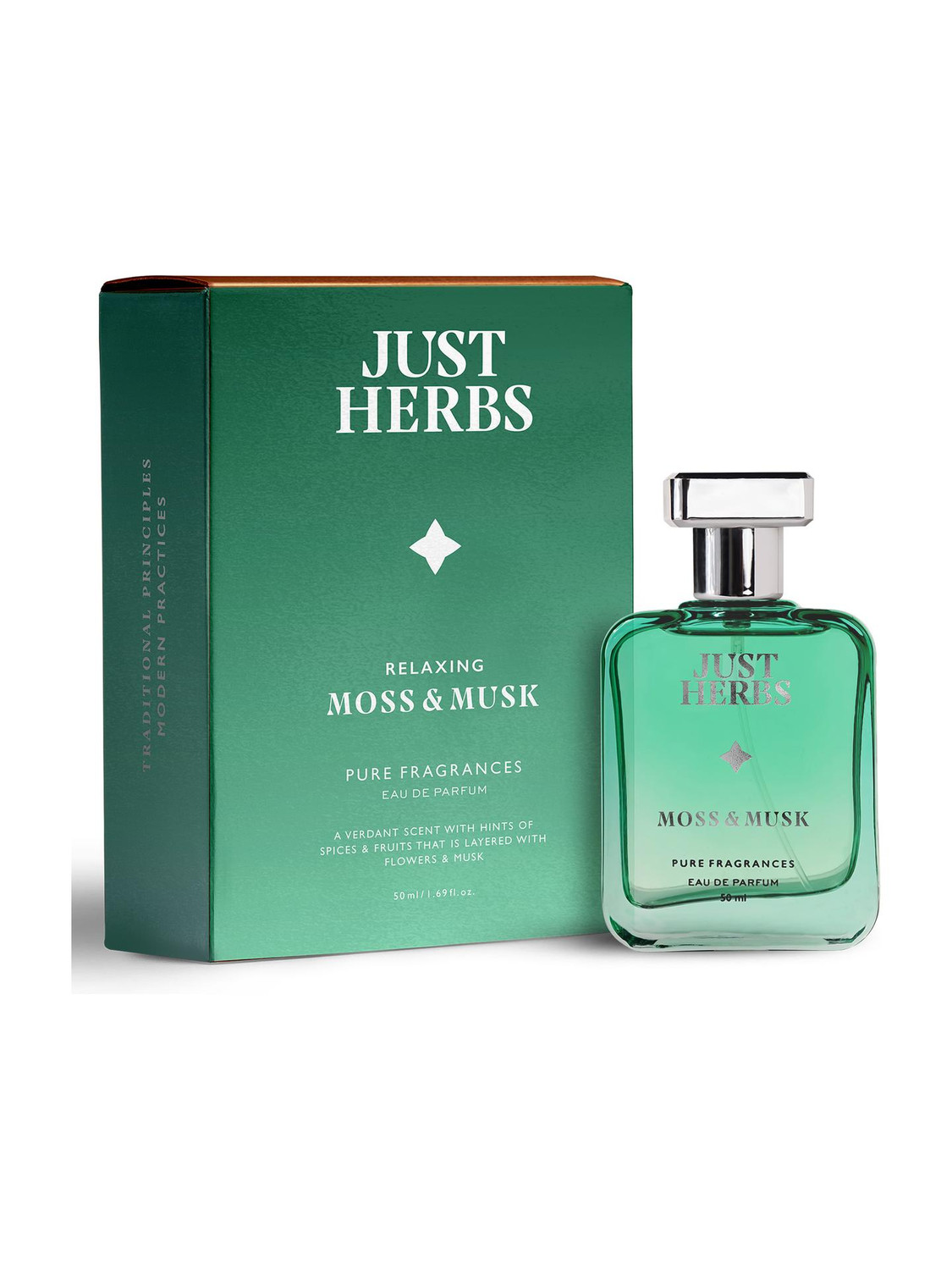 Just Herbs Relaxing Moss & Musk Eau de Parfum 50ml - Image 1