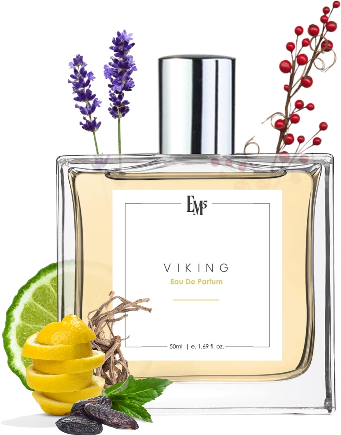 Em5 Viking Perfume for Men | Long Lasting Fragrance | Aromatic Citrus Woody | Luxury Eau de Parfum - 50 ml (For Men) - Image 1