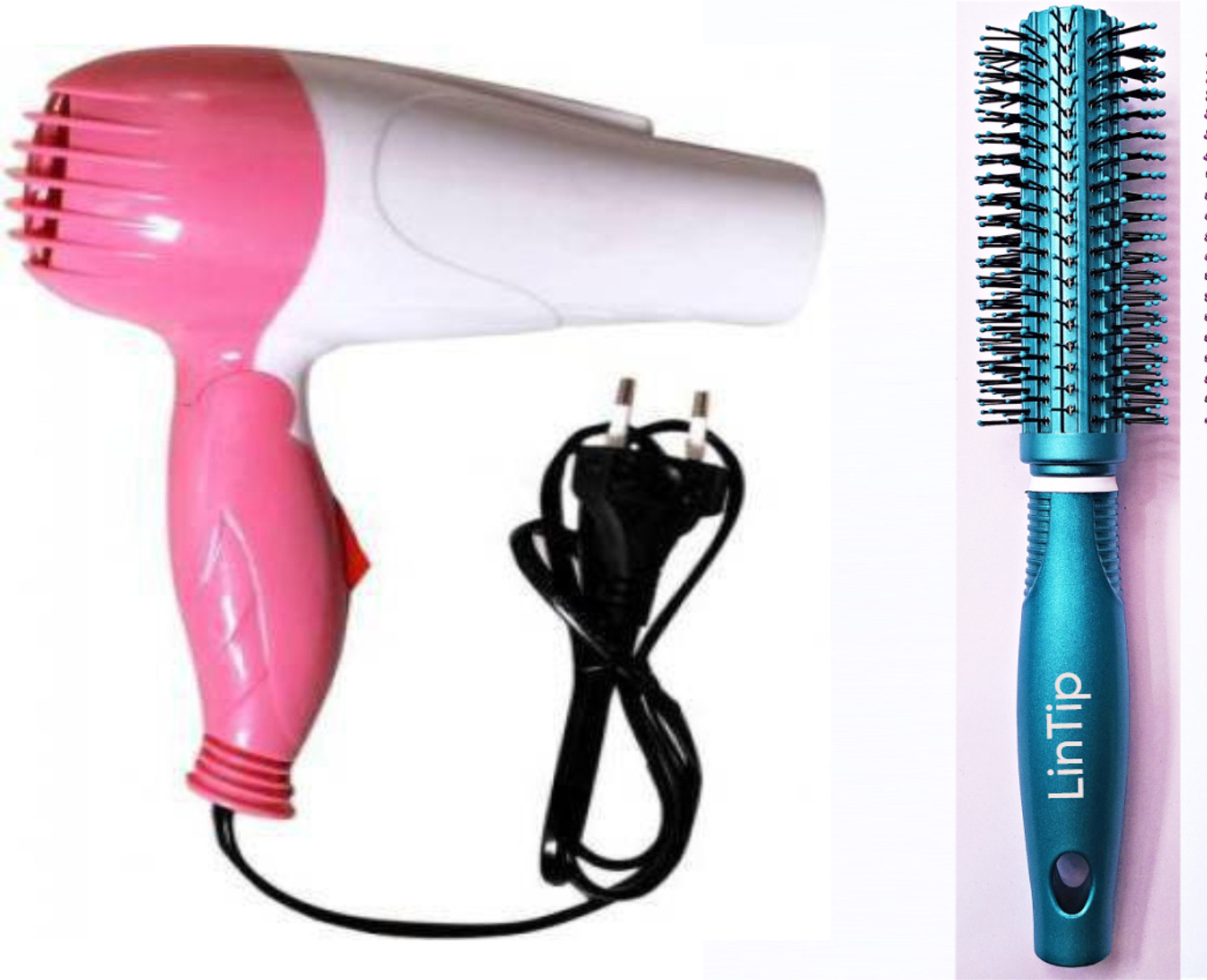 lintip 1290 Hair Dryer with Round Roller Comb Personal Care Appliance Combo (Hair Dryer, Hair Styler) - Image 1